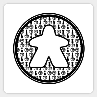 Board Game Icons - Black Sticker